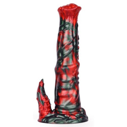 MONSTERED Gode Iktorix 20 x 5cm Noir et Rouge